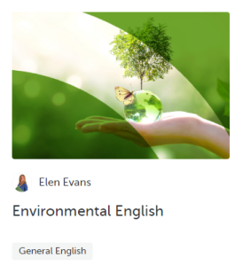 Environmental English course, all what you need to know