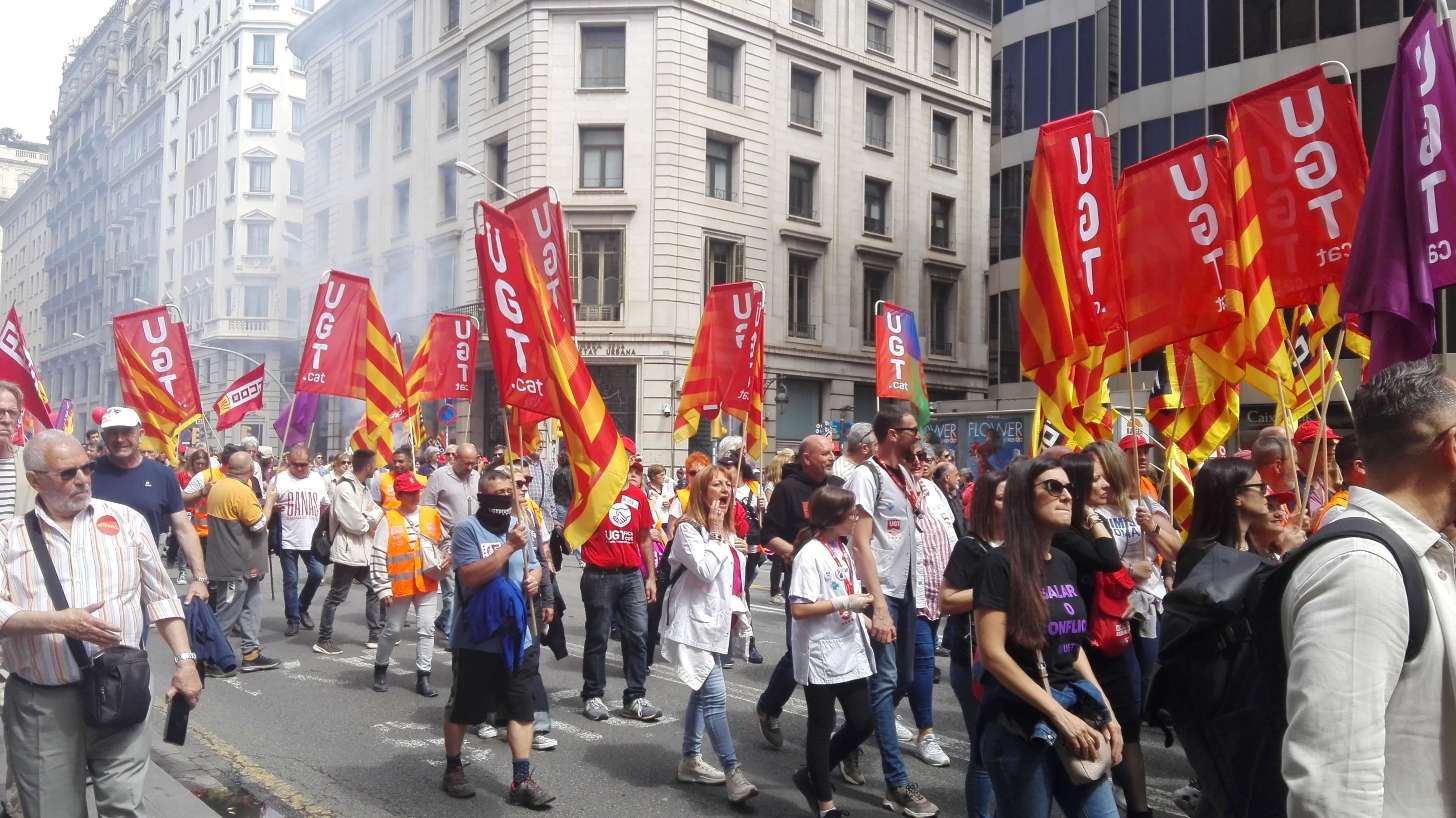 International Workers's Day Parade in Barcelona - Labour Day